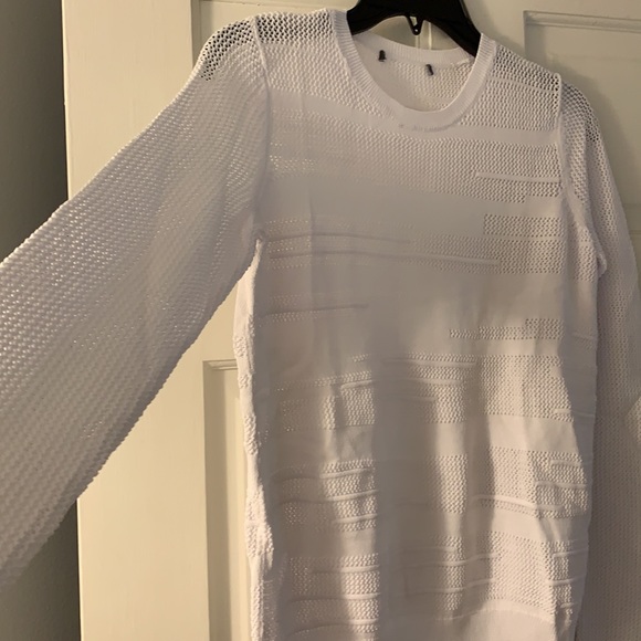 Vince white cotton mesh sweater! NWOT!! - Picture 6 of 8